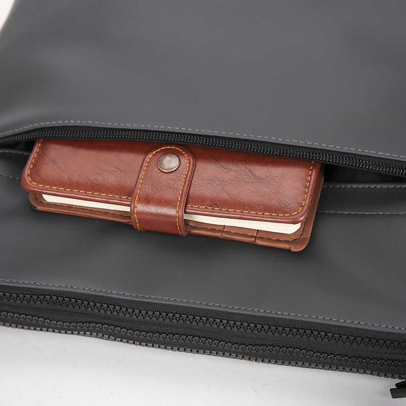 Sleek Crossbody Bag for Men Water-resistant Nylon Shoulder Bag Multi-Pocket Large CapacityMinimalist Style for Daily/Work/Travel