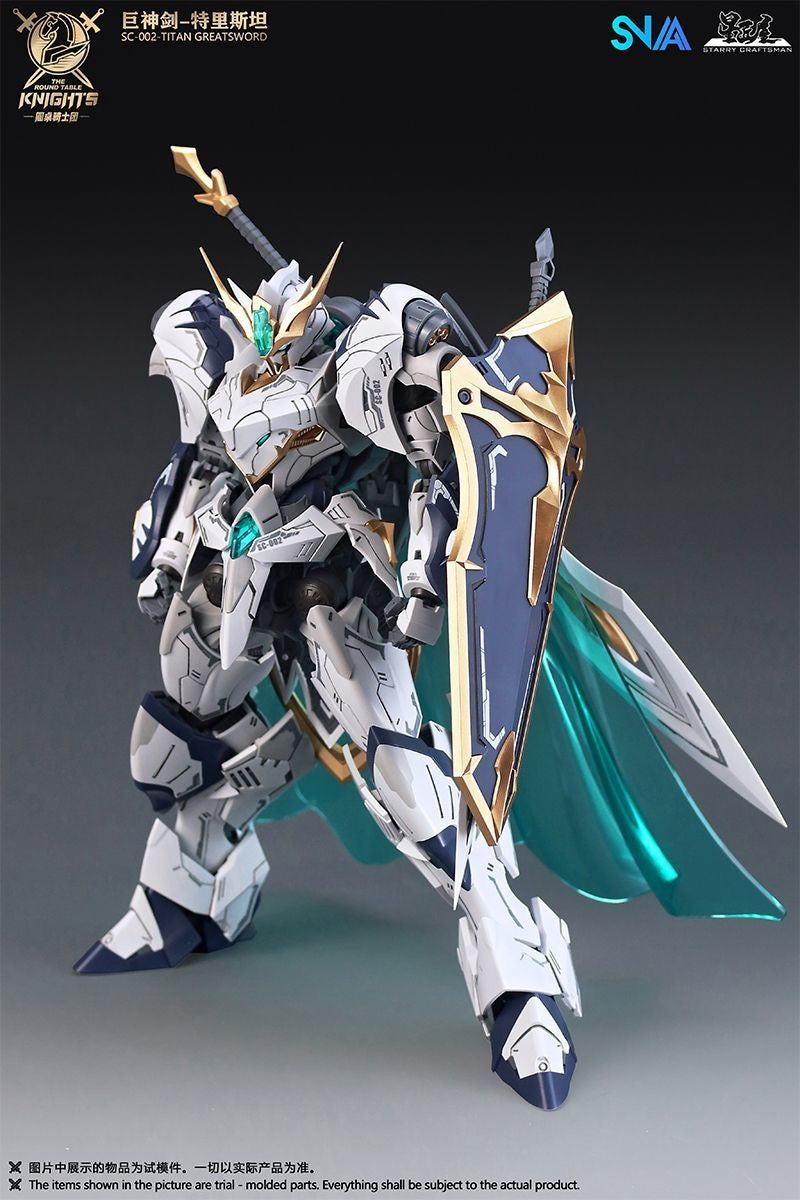 HG 1/144 SNAA SC-002 Titan Greatsword Tristan Kit de Montagem SC-009 Divine Invoker Percival The Round Table Knights Figure
