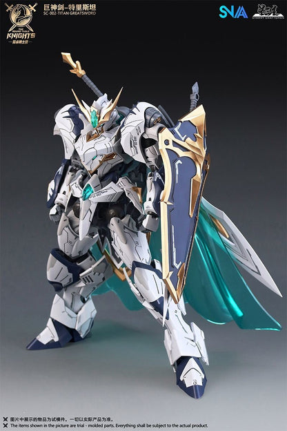 HG 1/144 SNAA SC-002 Titan Greatsword Tristan Kit de Montagem SC-009 Divine Invoker Percival The Round Table Knights Figure