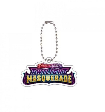 Chaveiro de acrílico de série completa para Mega Evoluções em inglês Sv10 Sv11 Sv9 151 Logotipo Anime Pingente de acrílico de decoração de bolsa