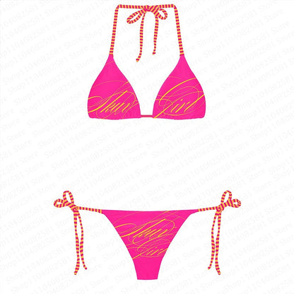 Y2k Gothic tight corset from the 2000s backless  sleeveless hot and spicy Emo girl crop top summer bikini set beach vest party