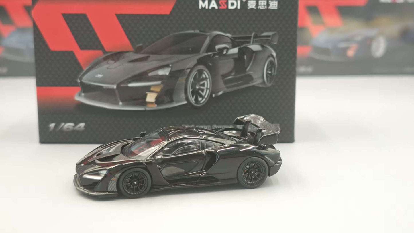 Novidade em Estoque Masdi 1:64 Mclaren Senna 1110 Edição Especial Modelo de Carro Estático em Liga Leve Personalizado Brinquedo de Menino Presente Colecionável
