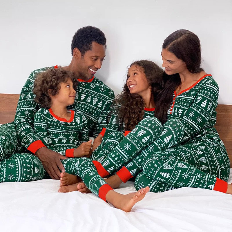 2025 Family Christmas Matching Pajamas Clothes Set Adult Kid Pyjama Homewear Dad Mom Children's Baby Christmas Nightwear Outfit