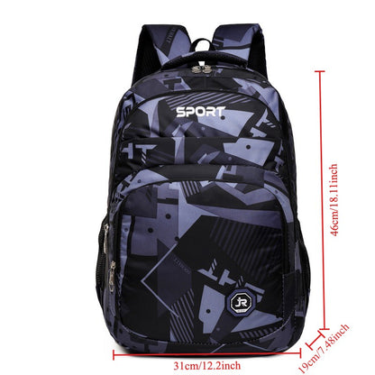 Mochila Impermeável para Viagem Grande Capacidade Mochila Durável para Laptop com Compartimento para Laptop Mochila Escolar Moderna para Atividades ao Ar Livre
