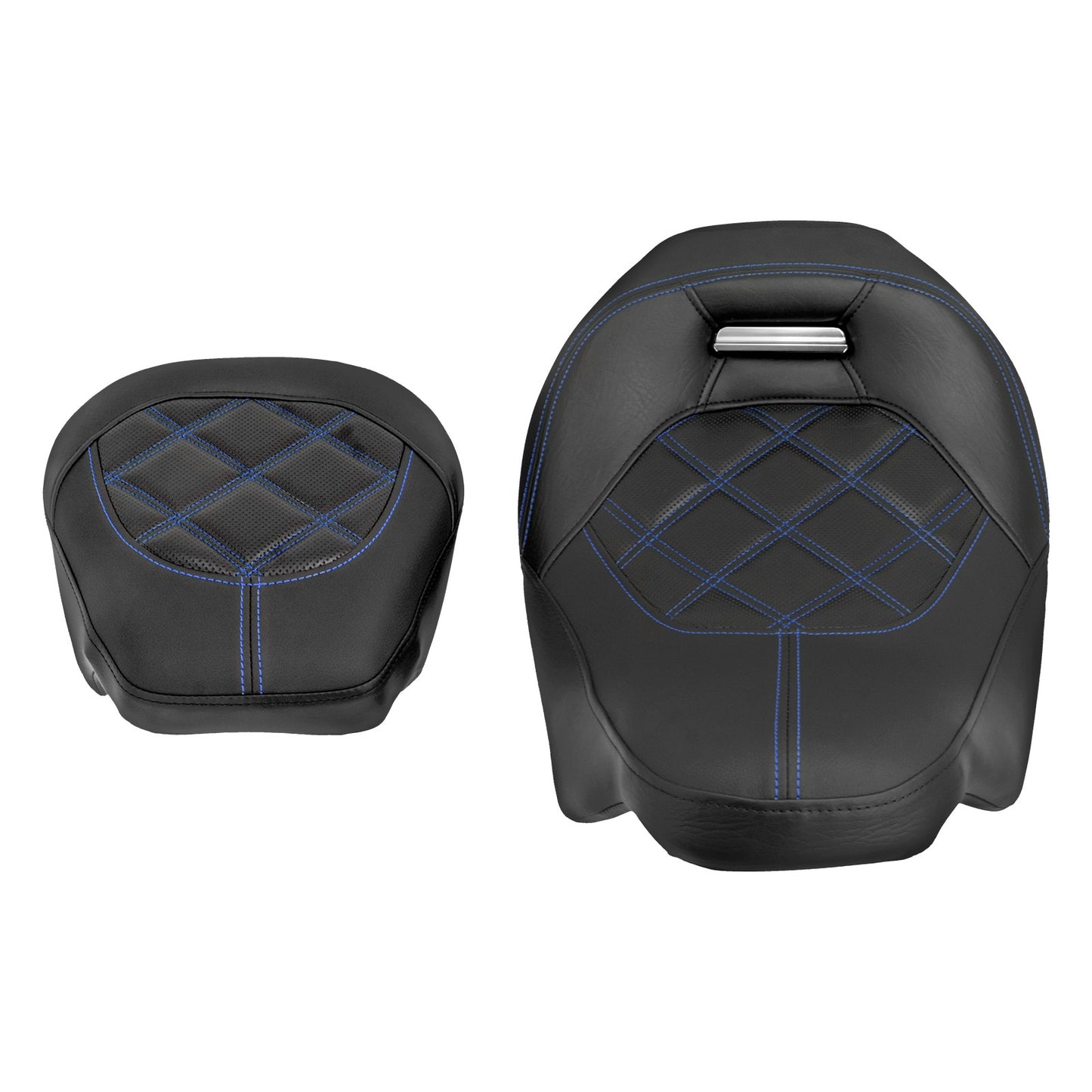 Motorcycle Two Up Seat Black Front Rear Driver Passenger Seat For Harley Touring Road King Street Electra Road Glide 2009-2024