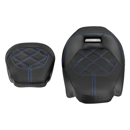 Assento de Motocicleta Duplo Preto Dianteiro Traseiro para Piloto e Passageiro para Harley Touring Road King Street Electra Road Glide 2009-2024