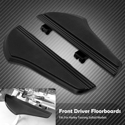 Pedaleiras Antiderrapantes Dianteiras para Motocicleta Harley Softail Fatboy Deluxe Touring Electra Glide FLHR