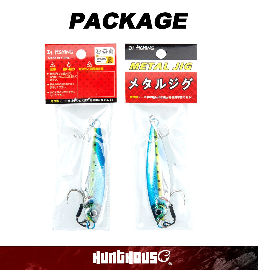 Hunthouse Metal Jig Isca de Pesca Afundando Jigging Lento 7g-80g Arremesso Isca Dura Água Salgada Artificial Lúcio Robalo Ferramenta de Pesca