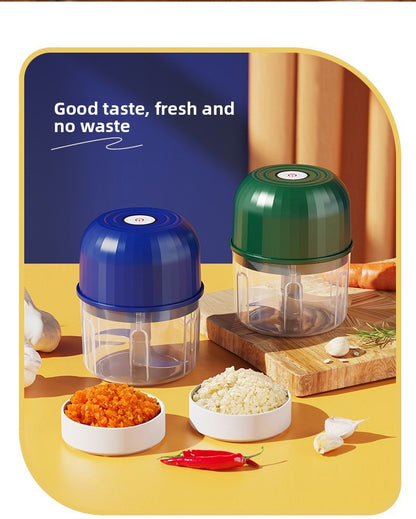 Electric Garlic Masher Garlic Grinder Onion Chopper 260ML Meat Grinder Ginger and Chili Grinder Kitchen Vegetable Blender