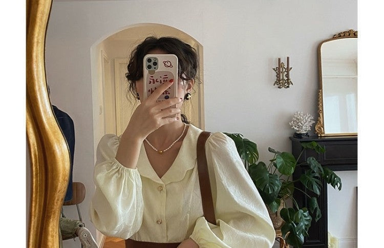 Autumn Outfit Set Women's 2023 New Court Sle Retro irt Versatile Mid-Length A-Line  Skirt for Pear aped Body