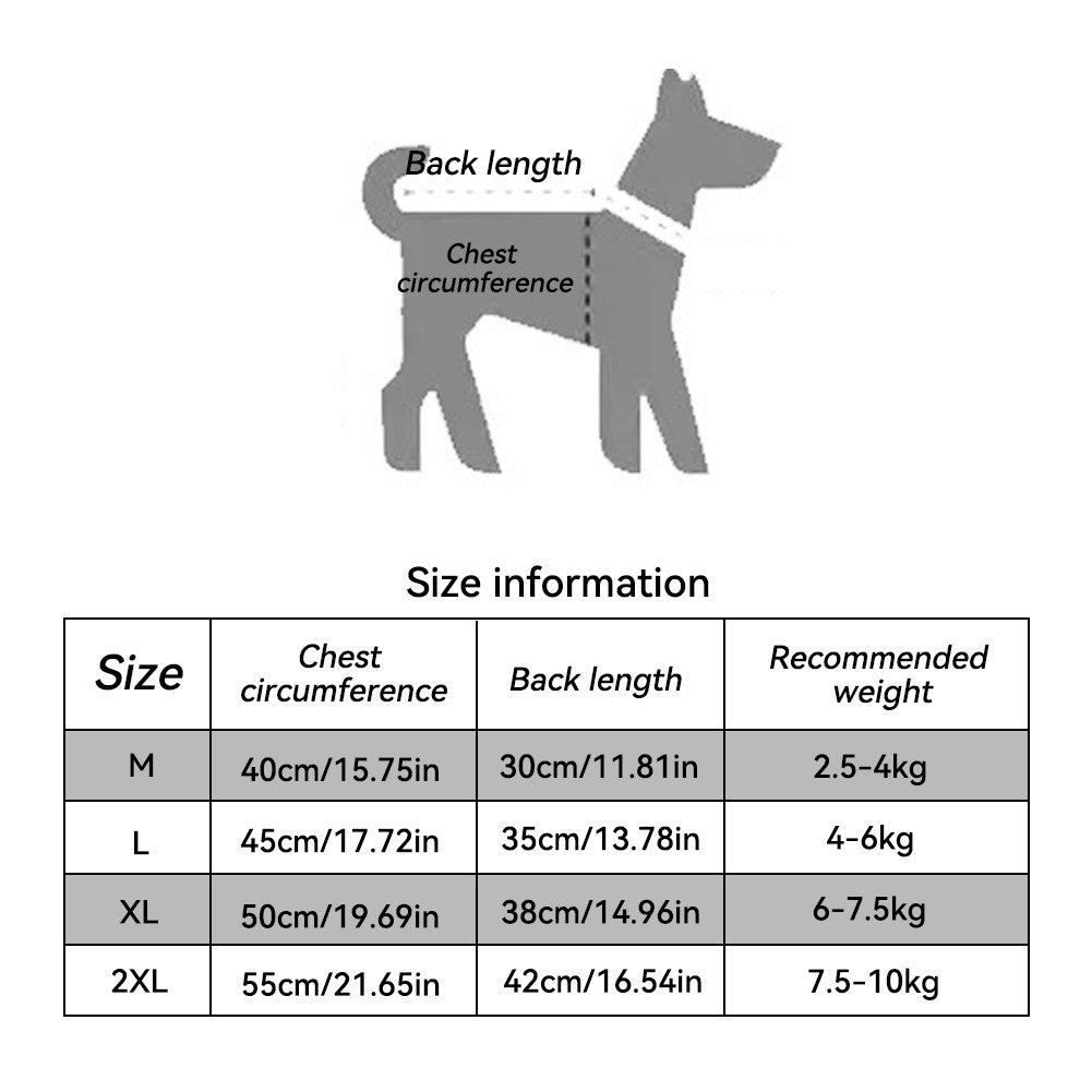 M-7GG Roupas de flanela quentes para animais de estimação Inverno Casaco para cães e gatos Roupa para animais de estimação 5-35kg Bichon Bulldog Francês Roupas Pijama