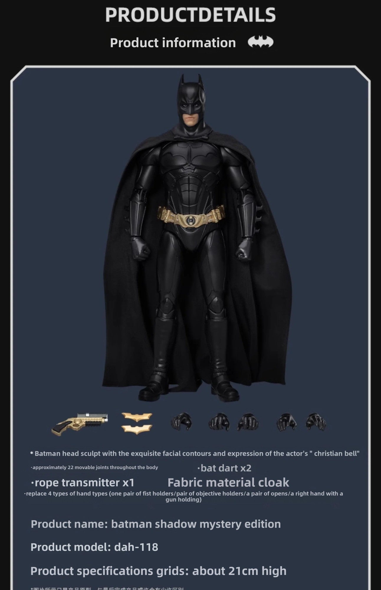 Dc Figures Beast Kingdom Bell Keaton Pattinson Clooney Batman Action Figurebatman Figure Dc Action Figures Model Gift Original