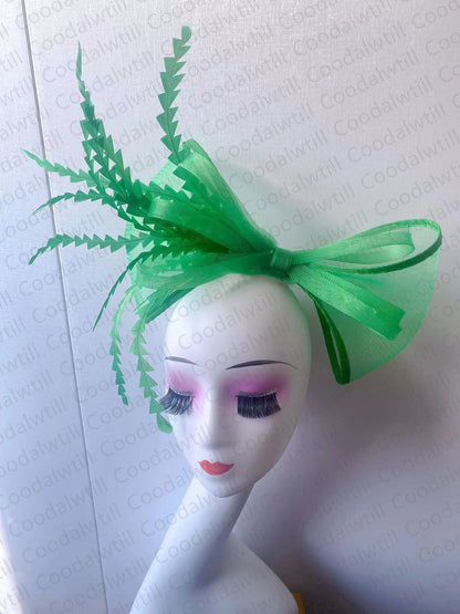 White Church Fascinator Women Wedding HAT Bow Feathers Headwear Elegant Bride Marriage Pillbox Cap Party Headpiece For Ladies