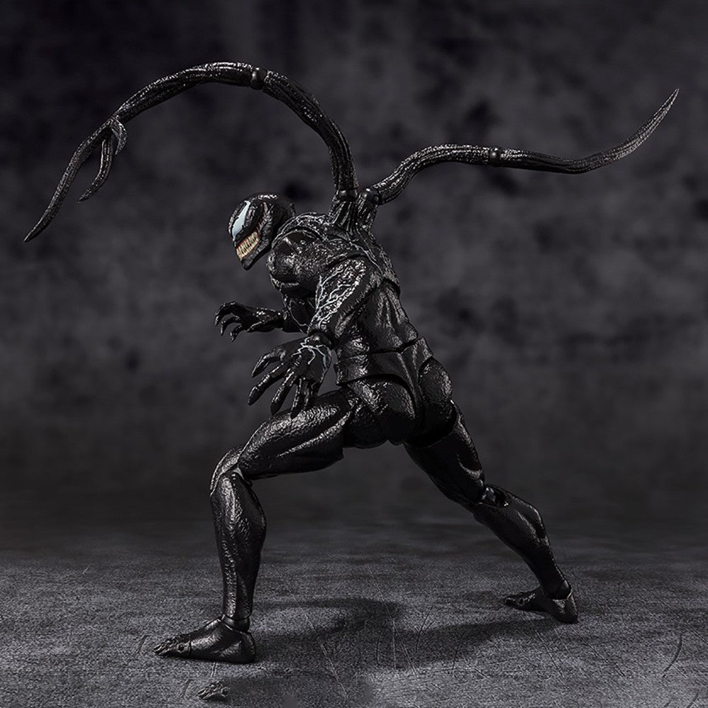 Original em Estoque Bandai Spirits S.H.Figuarts Venom:A Última Dança - Série de Coleção Venom Modelo de Personagem de Desenho Animado Kit de Garagem
