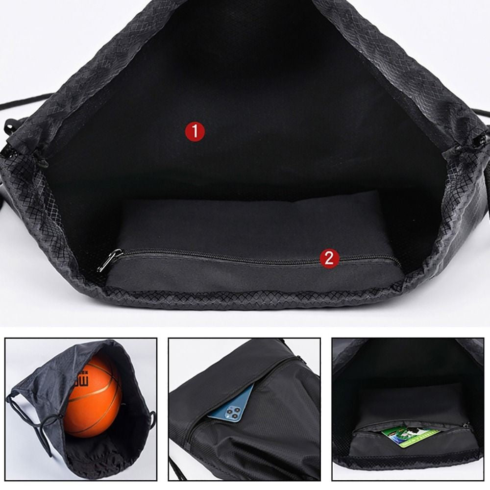 1Pc Foldable Waterproof Gym Bag Fitness Backpack Drawstring Shop Pocket Hiking Camping Beach Swimming Men Women Sports Bags