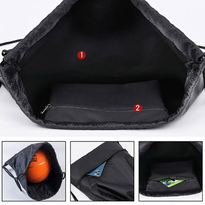 1Pc Foldable Waterproof Gym Bag Fitness Backpack Drawstring Shop Pocket Hiking Camping Beach Swimming Men Women Sports Bags