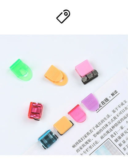10/20pcs Mini Paper Clips Set Candy Color Transparent Metal Bookmark for File Index Page Holder Clamp Memo Office School F709