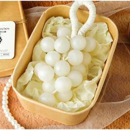 Sabonete Artesanal em Barra, Sabonete em Caixa de Presente com Agrupamento de Uvas Peroladas para Banho e Lavagem e Limpeza e Nutrição, Suave Extrato Vegetal que Remove a Sujeira