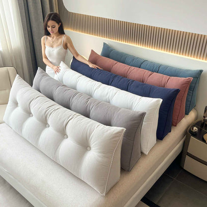 Casual Striped Wedge Floor Pillow Cushion with Side Storage Soft Fluffy Back Support Zippered Cover Hand Wash Gifts for Family