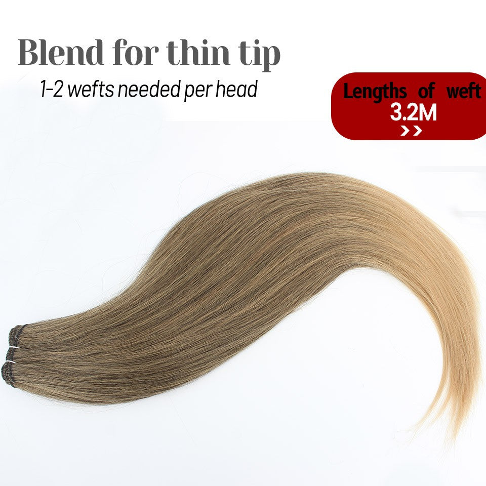 Cabelo Sintético Russo Liso de 65cm 200g, Extensões de Cabelo de Fibra com Bio Proteína Resistente ao Calor, Rabo de Cavalo para Cosplay