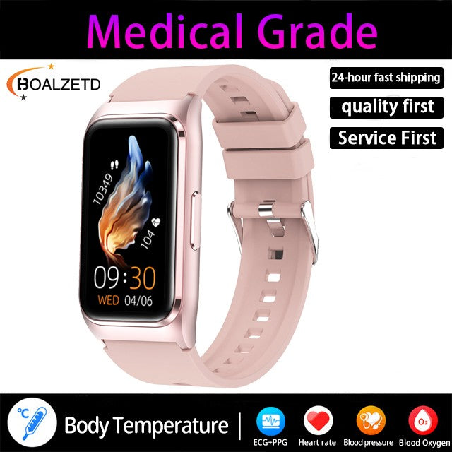 ECG+PPG Smart Watch Health Monitoring Blood Pressure Uric Acid Blood Fat bracelet Bluetooth Call Reminder Waterproof SmartWatch
