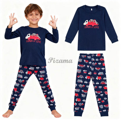 100 Cotton Girls Pajamas Sets Bunny Airplane Castle Animal Cartoon Kids Pyjamas Boys Pijamas Infantil Xmas Children Sleepwear