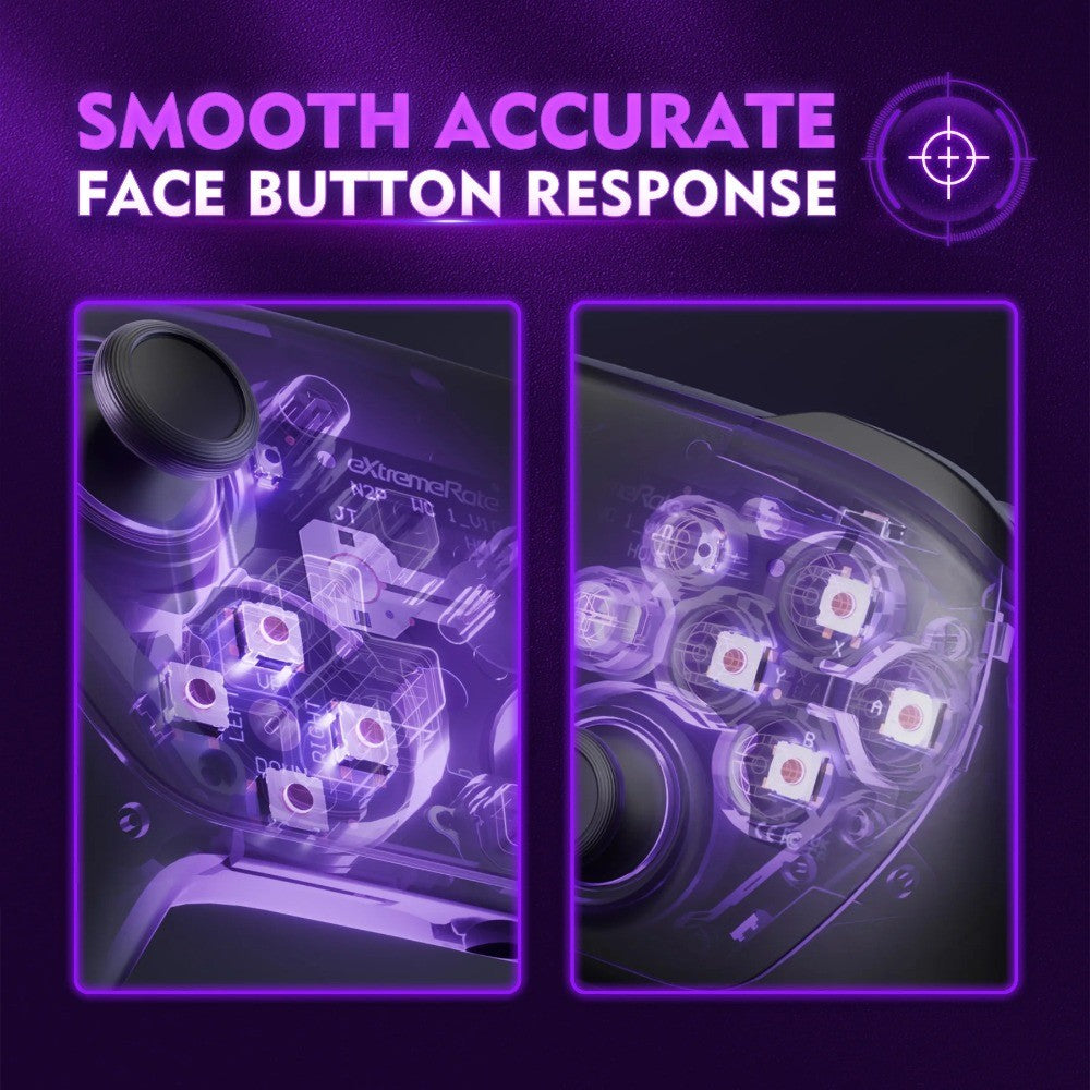 Extreme Rate Switch 2 Pro Controller Whole Clicky Kit Faster Trigger Smooth Face Buttons Response Upgrade Kit for Switch2 Pro