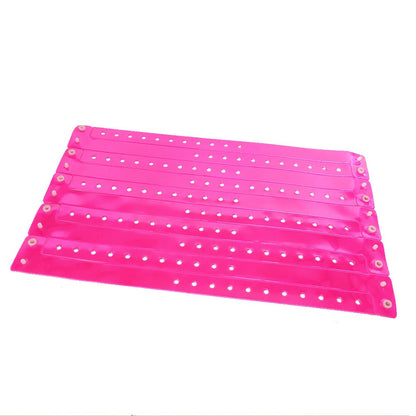 1000 Pcs Neon Wristbands for Events Multicolor Vinyl Wristband Plastic Arm Band Identification Wristband with Snap for Party