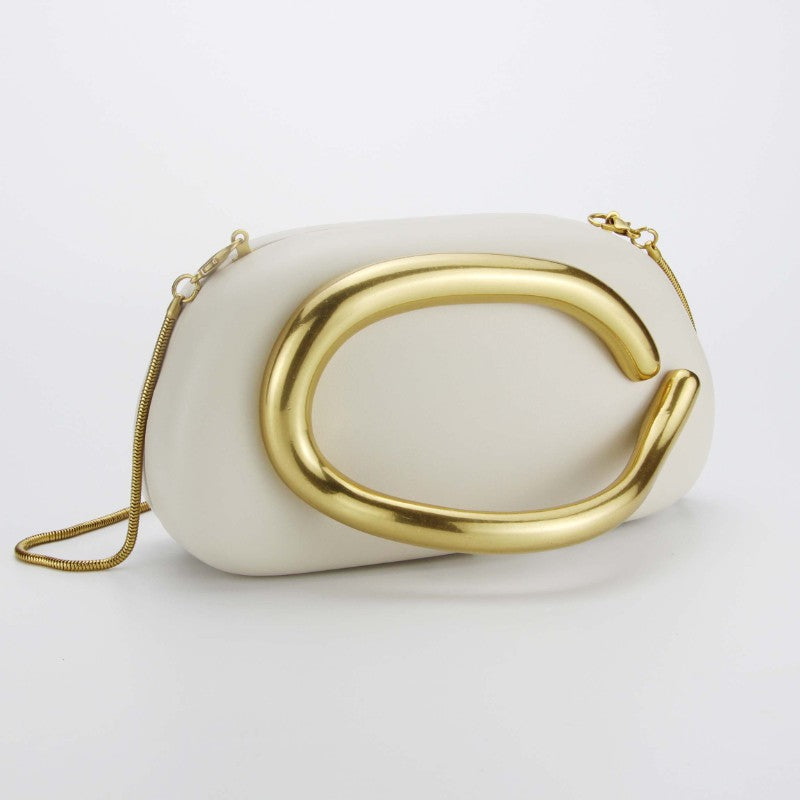 Box Bag Metal Details Crossbody Pu Leather Clutch Shoulder Luxury Brand Handbags Women's Handbag Ladies Female Evening Purse Red