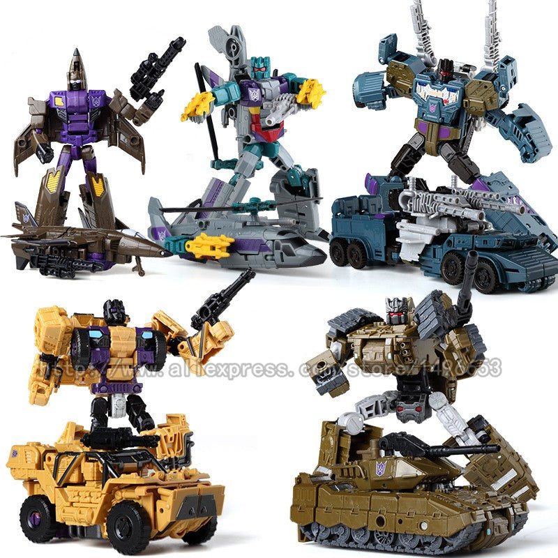 NOVO Chegou G1 KO Brinquedos de Transformação 5 EM 1 Boneco de Ação Clássico Dinossauro Robô Modelo Presente para Crianças