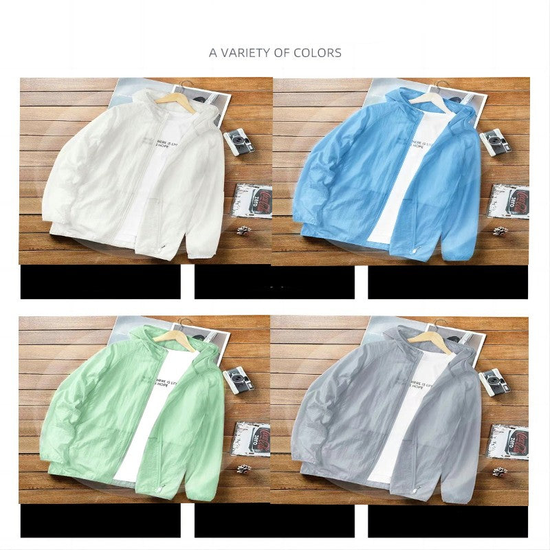 Camping Rain Jacket Men Women Waterproof Sun Protection Clothing Fishing Hunting Clothes Quick Dry Skin Windbreaker With Pocket