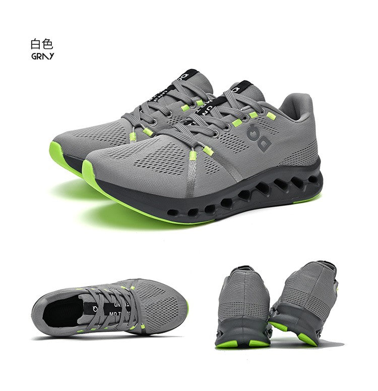 Tênis Masculino com Fivela Giratória, Sapatos Esportivos Leves de Primavera, Casuais, Respiráveis, para Corrida, Versáteis, Estilo Daddy Shoes