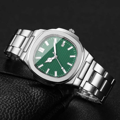 Luxury Square Men Business Watches Calendar Mens Quartz Watch Clock Gift Reloj Hombre?Without Box?