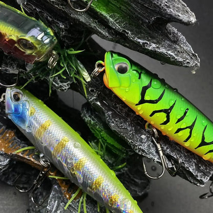 Isca de Pesca Lápis Flutuante 85mm 11g Topwater Walking the Dogs Isca Artificial Rígida Wobbler para Perca e Lúcio de Água Doce
