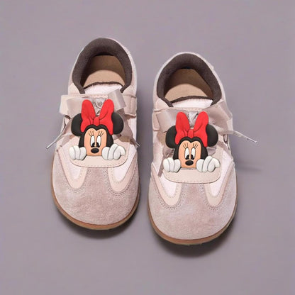 New Style Girls Casual Shoes Cute Minnie Anti-slip Kids Breathable Sport Footwear Children's Sneakers Soft Bottom Toddler Shoes