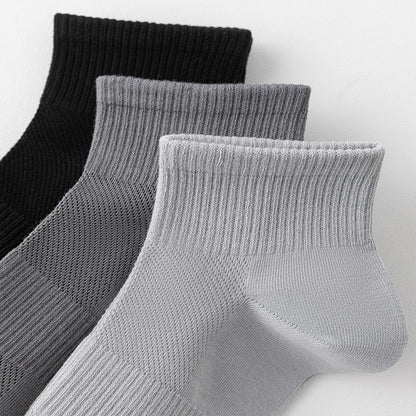6Pairs Men Socks Combed Cotton Mesh Breathable Odor proof and antibacterial Spring Summer for Male sock New High Quality Man