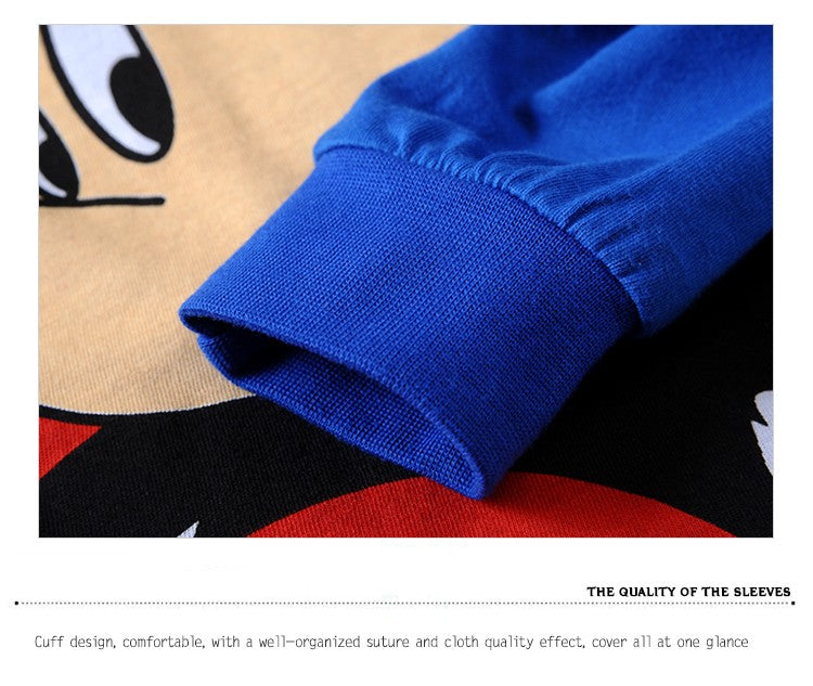 New Spring Autumn Classics Blue Mickey Children's Clothing Sets Girl Boy Sleepwear Clothes Kids Pajamas Set Baby Girls Pyjamas