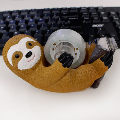 1pc sloth tape holder, creative animal home and office supplies, cute animal environment atmosphere ornaments, holiday gifts