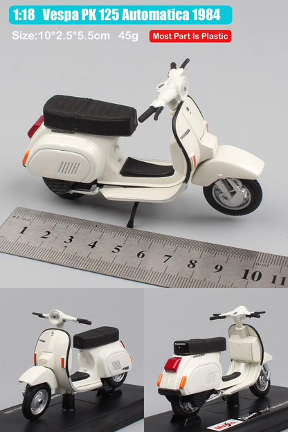 Maisto 1/18 Piaggio Vespa Scooter 98 PK 125 GTR P150X 300 MP5 Primavera GTS 125CC 150CC 946 Moto Miniatura de Brinquedo de Metal