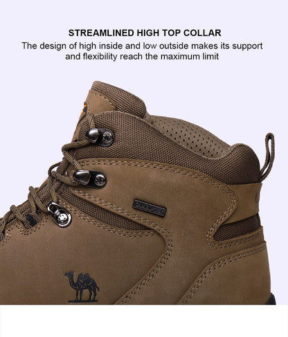 GOLDEN CAMEL Waterproof Hiking Shoes Men and Women Outdoor Anti-Slip Climbing Trekking Shoes for Men 2023 Leather Hiking Boots