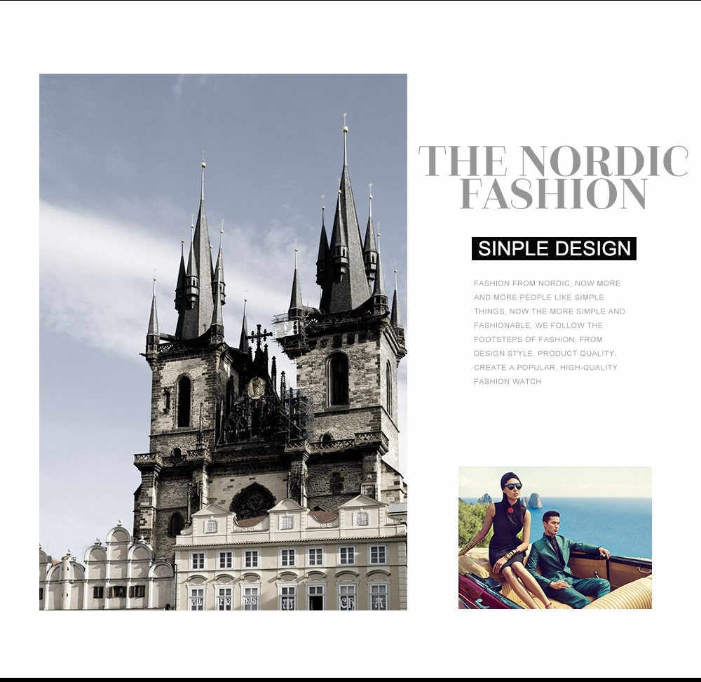 Classic Bauhaus Design Men Watch Dark Blue  Japan Quartz Waterproof Stainless Steel Fashion Business Calendar Ultra Thin Watches