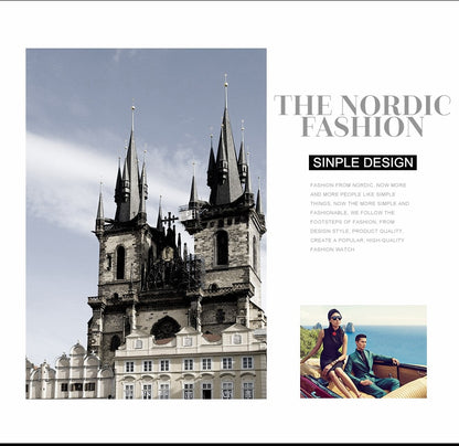 Classic Bauhaus Design Men Watch Dark Blue  Japan Quartz Waterproof Stainless Steel Fashion Business Calendar Ultra Thin Watches