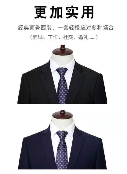 9XL Men's Korean Suit Male Jacket Dad's Business Suit For Middle-aged Formal Dress Fattened Blazer Coat Men Nightclub Black Navy