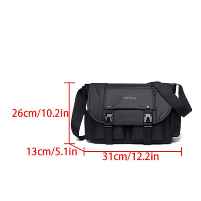 Single Shoulder Bag, Retro Mailman Bag, 2025 New Casual Crossbody Bag, Large Capacity Canvas Bag, Commuting Men's Bag