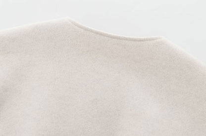 Oversized Soft Bomber Jacket for Women, Long Sleeve Coat, Front Zipper, Female Outerwear, Chic Tops, Fashion