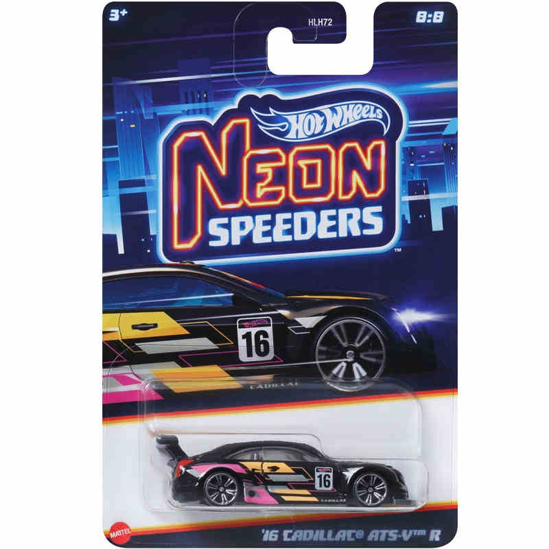 Hot Wheels Neon Speeders Series 8 Diecast Car Set 1/64 Scale Models Mazda RX-7 Datsun 510 B C D HLH72 Collectible Toy Xmas Gifts