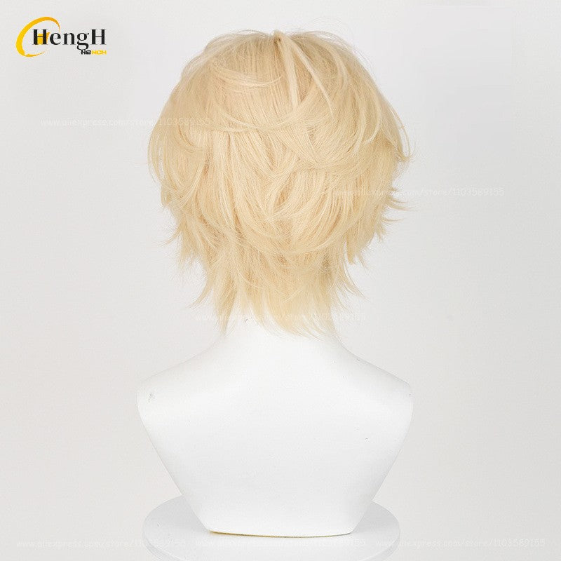 Em estoque Anime Till Ivan Luka Sua Mizi Perucas Sintéticas de Anime para Cosplay Cabelo Resistente ao Calor Perucas de Festa de Halloween + Touca de Peruca Grátis