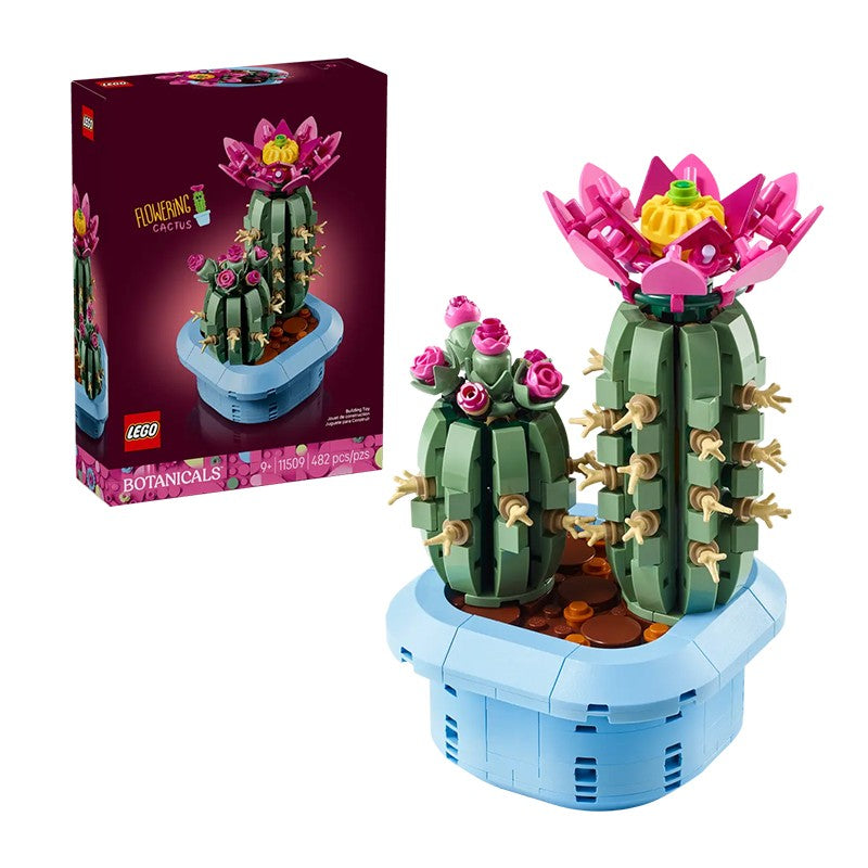 LEGO Blocos de Montar Série Plantas e Flores 11509 Cacto Florido Brinquedo de Quebra-Cabeça para Crianças Menino e Menina Presente