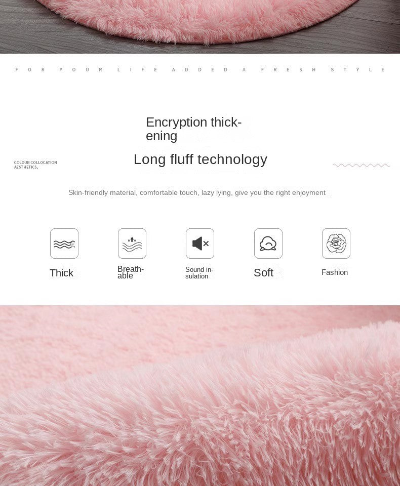 Tie-Dye Oval Living Room Rug Comfortable Soft Home Decor Floor Cushion Sofa Eend Table Bedroom Fluffy Non-Slip Plush Bed Rug