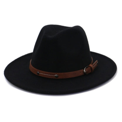 Fedoras Winter Hat For Women 59-61CM Men Panama Felted Jazz Hats New Trilby Church Cap sombreros de mujer